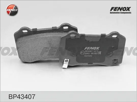 Kit de plaquettes de frein, frein à disque FENOX BP43407