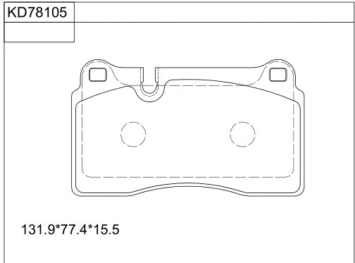 Kit de plaquettes de frein, frein à disque ASIMCO KD78105
