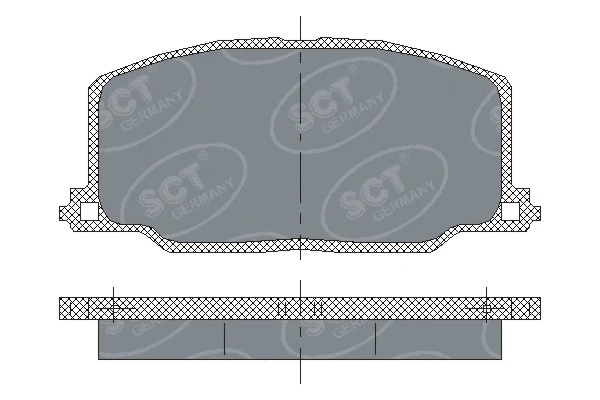 Kit de plaquettes de frein, frein à disque SCT - MANNOL SP 123 PR