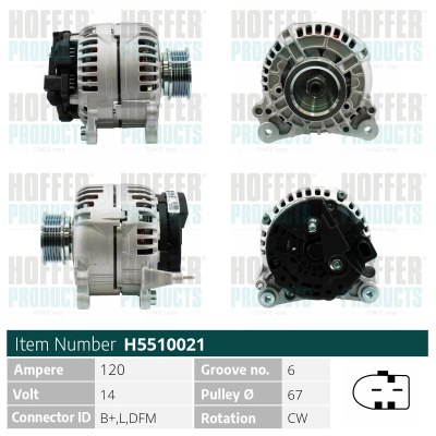 Alternateur HOFFER H5510021