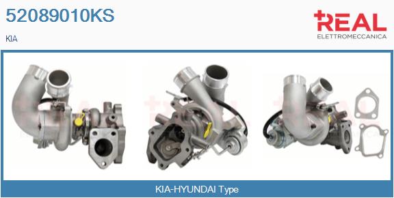 Turbocompresseur, suralimentation REAL 52089010KS