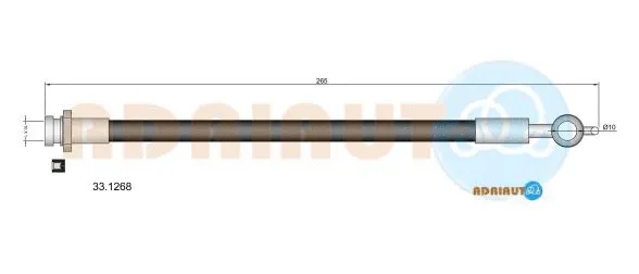 Flexible de frein ADRIAUTO 33.1268
