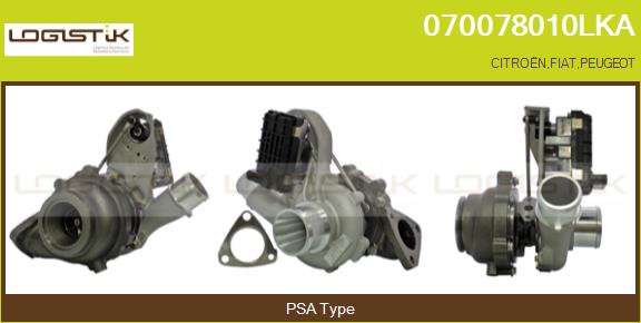 Turbocompresseur, suralimentation LGK 070078010LKA