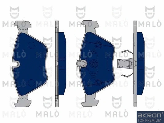 Kit de plaquettes de frein, frein à disque AKRON-MALÒ 1050073