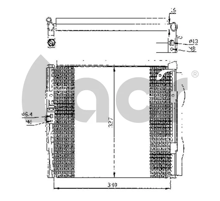Condenseur, climatisation ACR 300302
