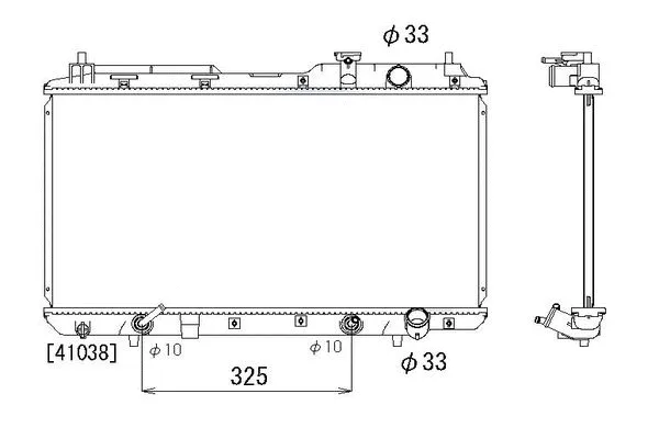 Radiateur, refroidissement du moteur ORDONEZ 2064064