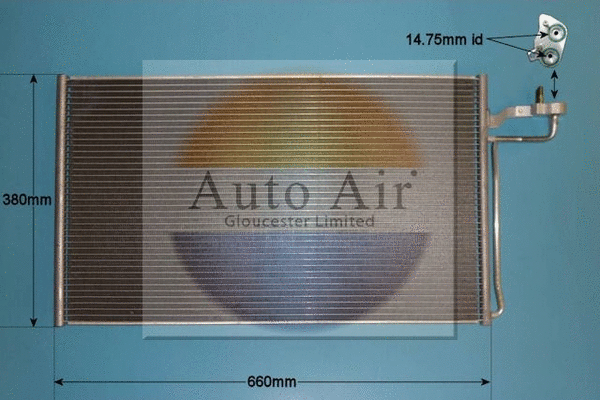 Condenseur, climatisation AUTO AIR GLOUCESTER 16-0004