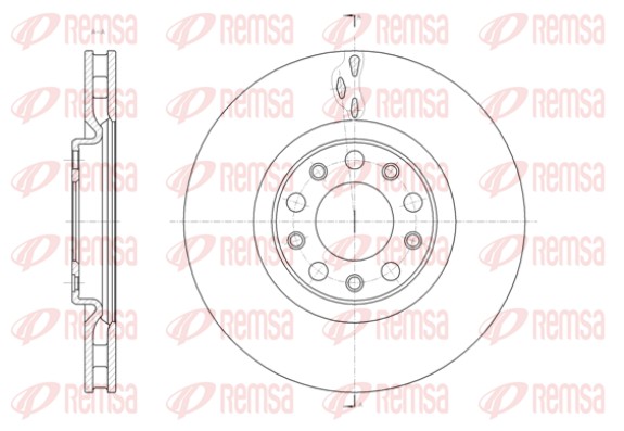Disque de frein REMSA 61427.10