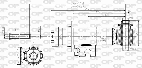 Amortisseur OPEN PARTS SAB8632.32