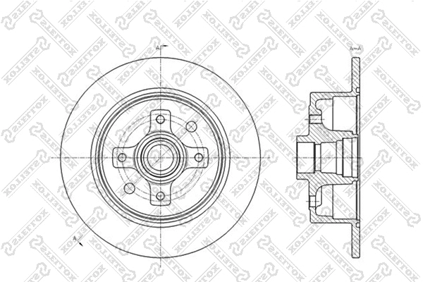 Disque de frein STELLOX 6020-3616-SX