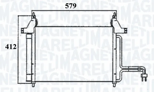 Condenseur, climatisation MAGNETI MARELLI - BR 351300401MM