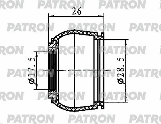 Kit de réparation, articulation de support/de guidage PATRON PSE6407