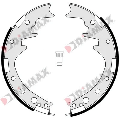 Jeu de mâchoires de frein DIAMAX N01090