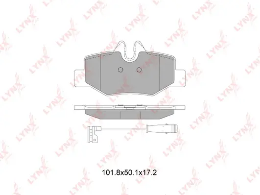 Kit de plaquettes de frein, frein à disque LYNXAUTO BD-5353