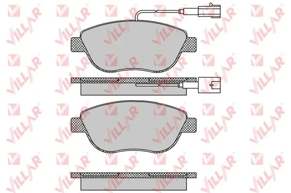 Kit de plaquettes de frein, frein à disque VILLAR 626.0764
