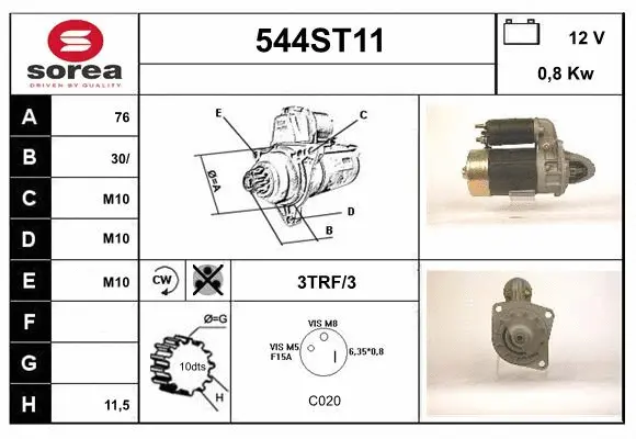 Démarreur STARTCAR 544ST11