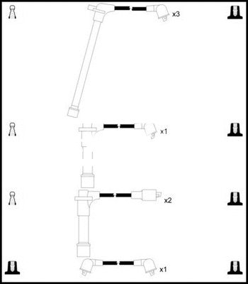 Kit de câbles d'allumage LEMARK HOES688