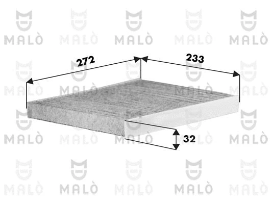 Filtre, air de l'habitacle AKRON-MALÒ 1532562