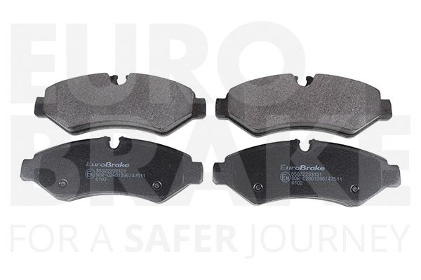 Kit de plaquettes de frein, frein à disque EUROBRAKE 55022233101
