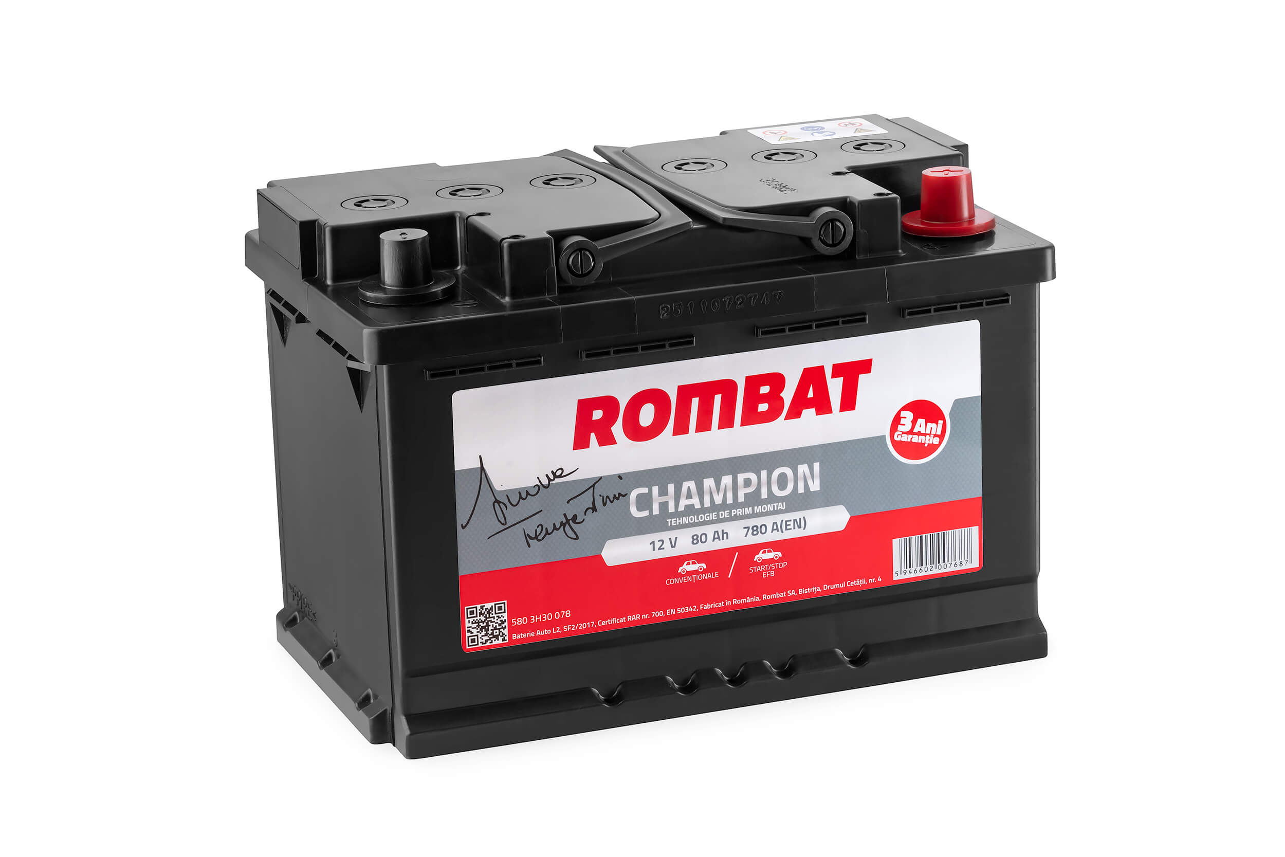 Batterie de démarrage ROMBAT 580 3H30 078