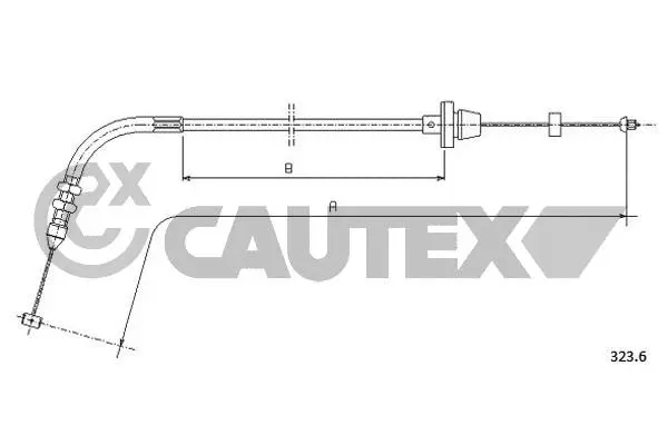 Câble d'accélération CAUTEX 761182