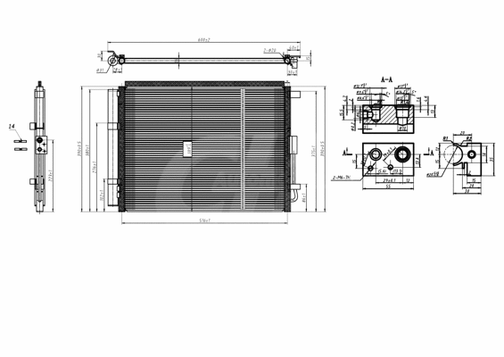 Condenseur, climatisation HART 615 000