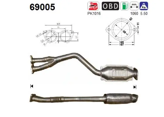 Catalyseur AS 69005