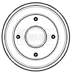 Tambour de frein BORG & BECK BBR7099