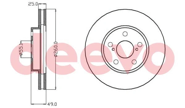 Disque de frein DEEVO BD34820