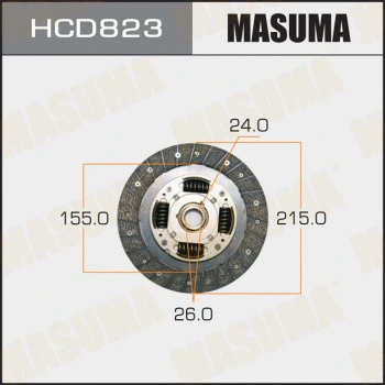Disque d'embrayage MASUMA HCD823