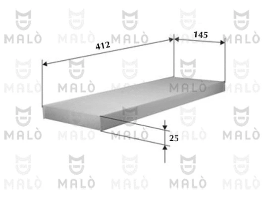 Filtre, air de l'habitacle AKRON-MALÒ 1530081