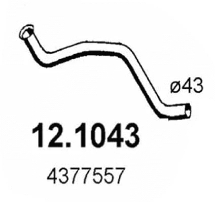 Tuyau d'échappement ASSO 12.1043