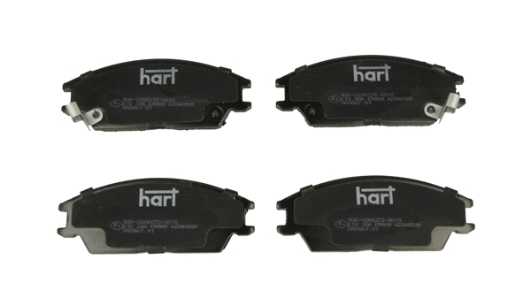 Kit de plaquettes de frein, frein à disque HART 215 206