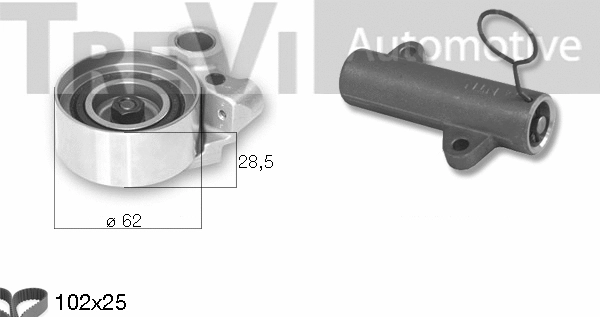 Kit de courroie crantée TREVI AUTOMOTIVE KD1408
