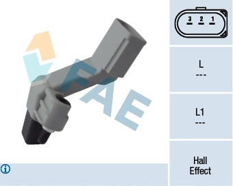 Capteur d'angle, vilebrequin FAE 79177