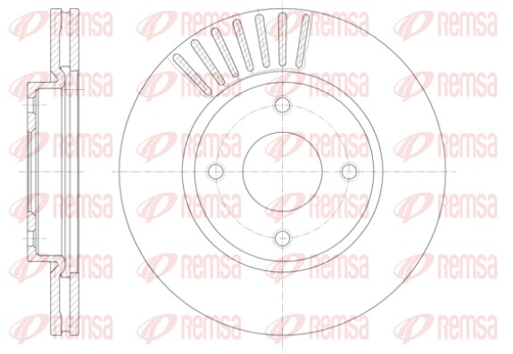Disque de frein REMSA 61410.10