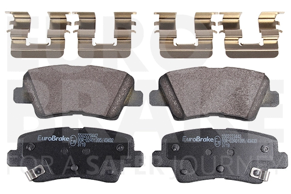 Kit de plaquettes de frein, frein à disque EUROBRAKE 5502223442