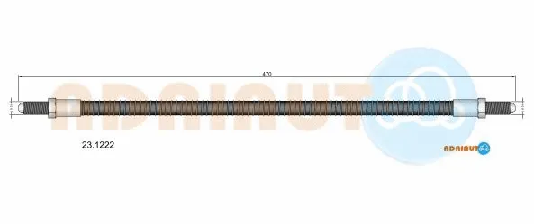 Flexible de frein ADRIAUTO 23.1222