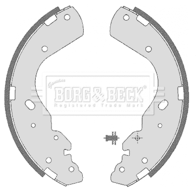 Jeu de mâchoires de frein BORG & BECK BBS6323
