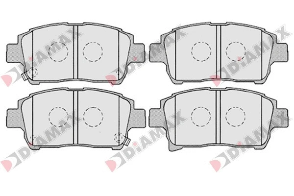 Kit de plaquettes de frein, frein à disque DIAMAX N09697