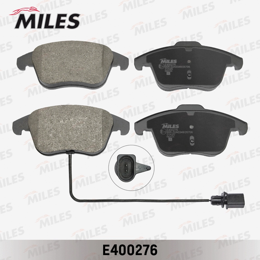 Kit de plaquettes de frein, frein à disque MILES E400276