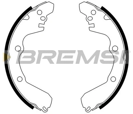 Jeu de mâchoires de frein BREMSI GF0822