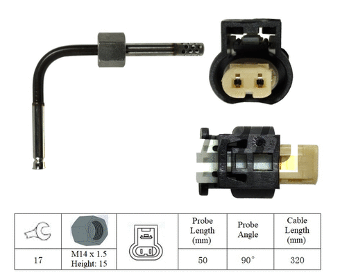 Capteur, température des gaz LEMARK LXT028