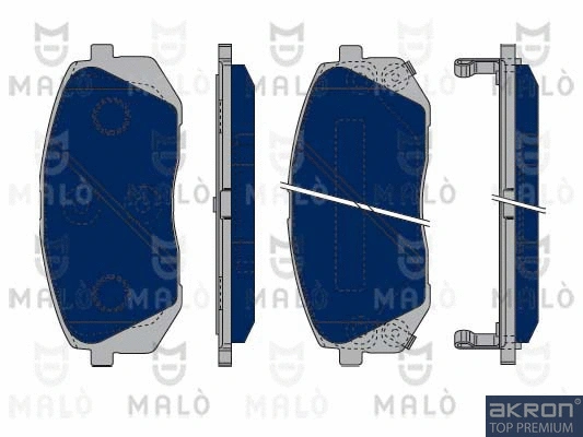 Kit de plaquettes de frein, frein à disque AKRON-MALÒ 1050306