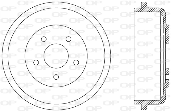 Tambour de frein OPEN PARTS BAD9073.10