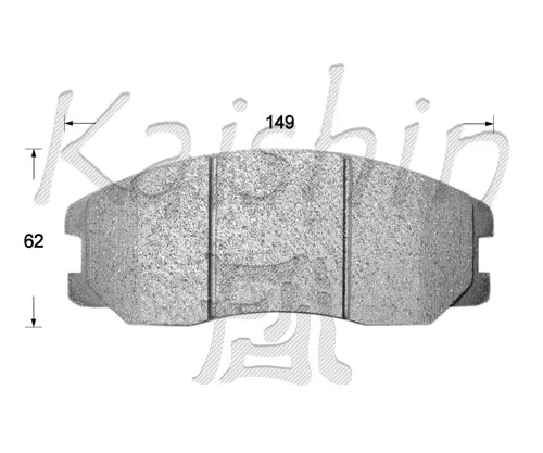 Kit de plaquettes de frein, frein à disque KAISHIN FK11242
