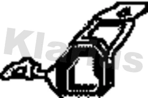 Support, silencieux KLARIUS 420336