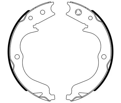 Jeu de mâchoires de frein, frein de stationnement E.T.F. 09-0724