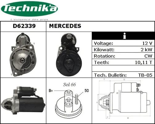 Démarreur Technika D62339