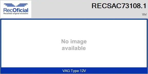 Compresseur, climatisation RECOFICIAL RECSAC73108.1
